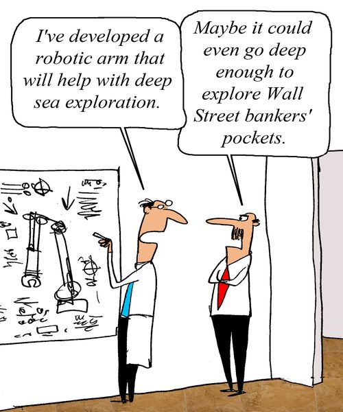"I've developed a robotic arm that will help with deep sea exploration." 