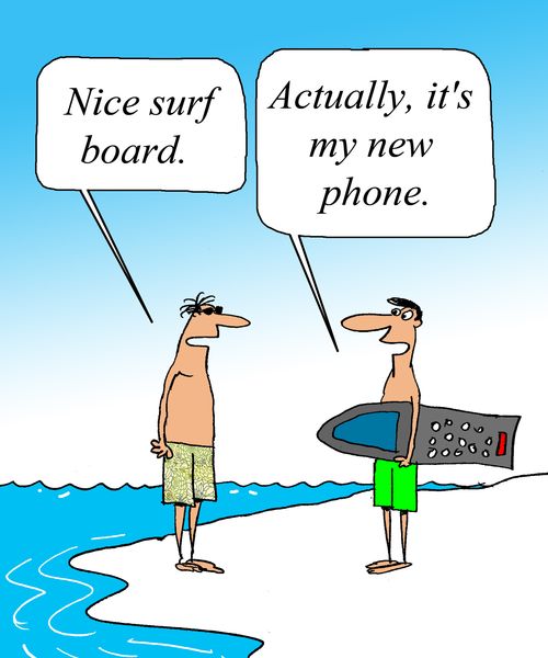 "Actually, it's my new phone."