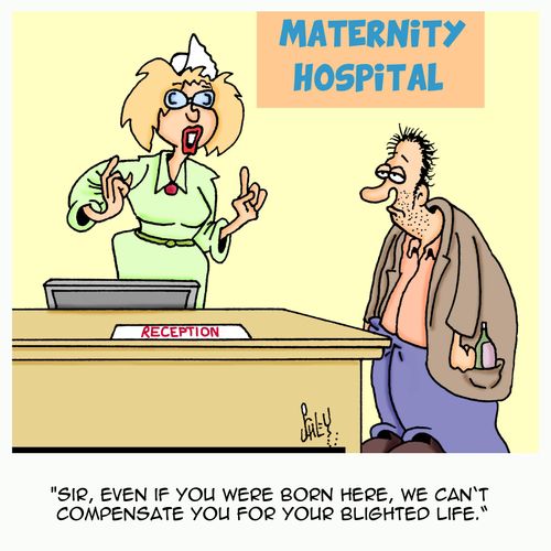 'Sir, even if you were born here, we can't compensate you for your blighted life.'