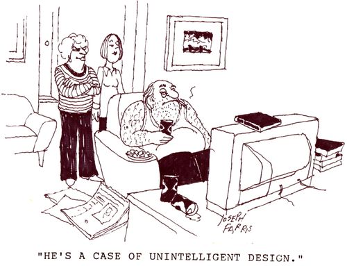 'He's a case of unintelligent design.'