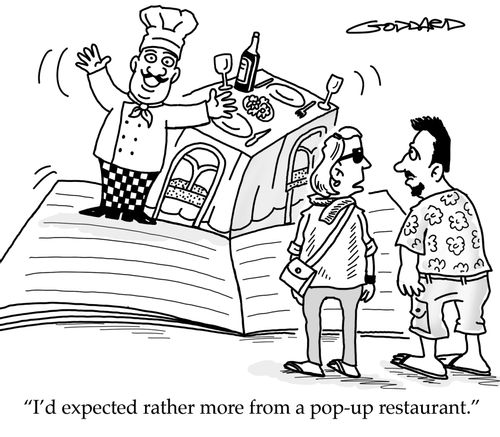 'I'd expected rather more from a pop-up restaurant.'
