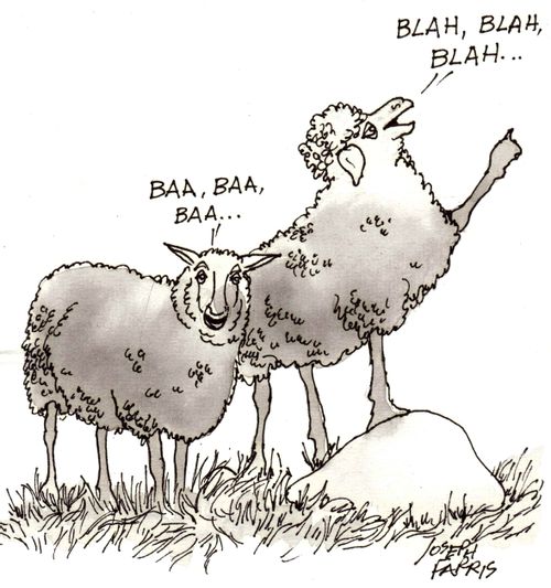'Blah, blah, blah....'