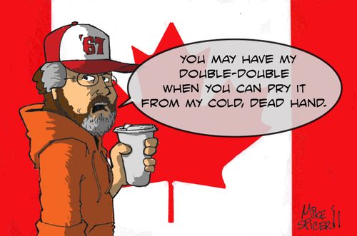 'You may have my Double-Double when you can pry it from my cold, dead hand.'