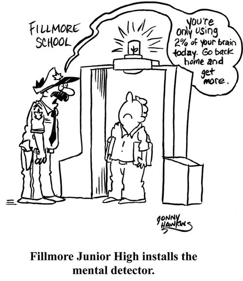 Fillmore Junior High installs a mental detector.