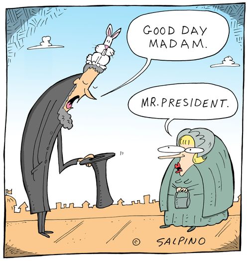 'Good day madam.'