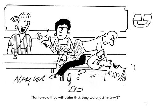 'Tomorrow they will claim that they were just 'merry'!'