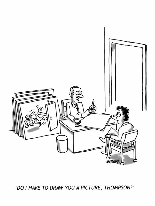 'Do I have to draw you a picture, Thompson?'