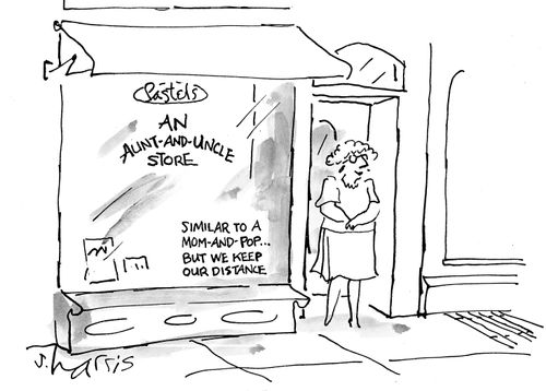 An Aunt-and-Uncle Store...Similar to a mom-and-pop...but we keep our distance.
