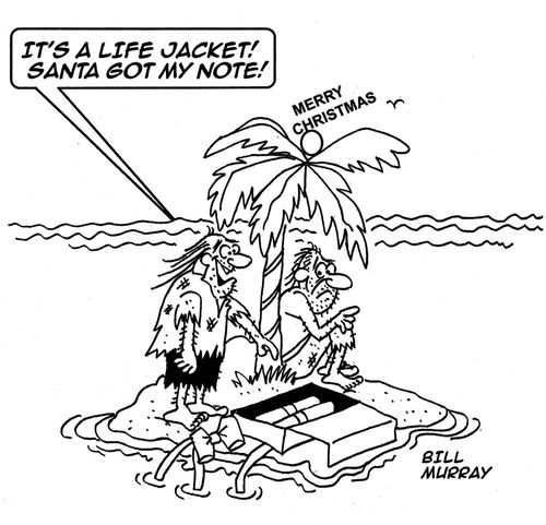 'It's a life jacket! Santa got my note!'