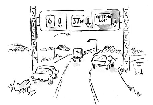 Highway:  6, 37N, Getting Lost.