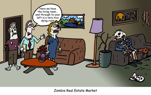 'Here we have the living room...and through to your left is a very nice dying room.'