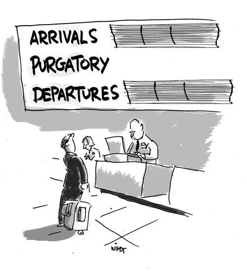Arrivals, Purgatory, Departures.