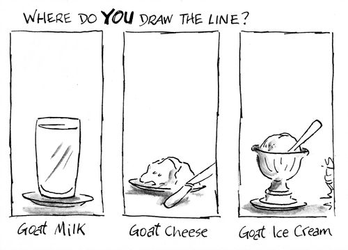 "Where do you draw the line?"  