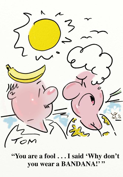 'You are a fool...I said 'Why don't you wear a BANDANA!'