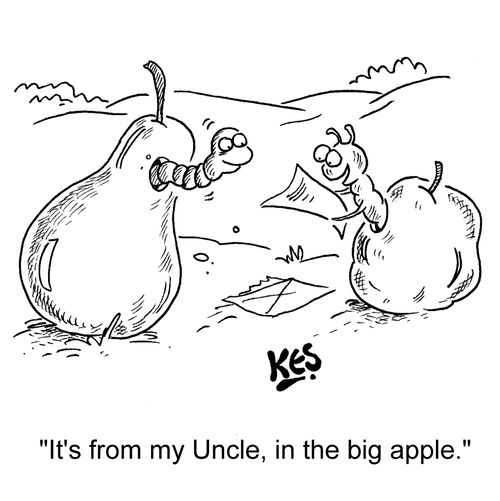 "It's from my Uncle, in the big apple."