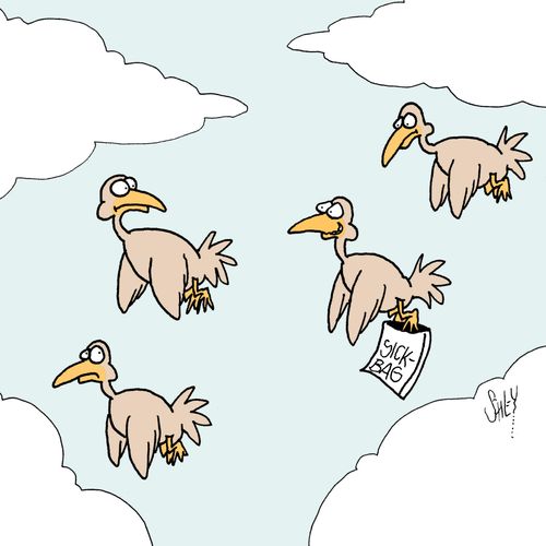 Bird with Sick Bag.