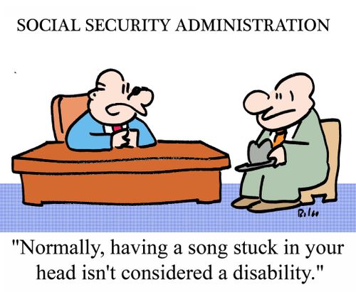 "Normally, having a song stuck in your head isn't considered a disability."