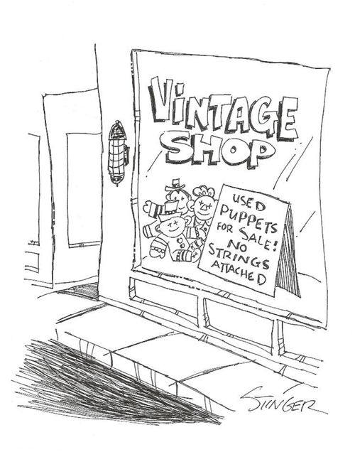 Vintage Shop: Used puppets for sale - no strings attached.