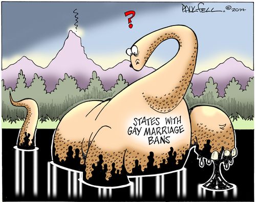 The Last Dinosaur: States with Gay Marriage Bans.