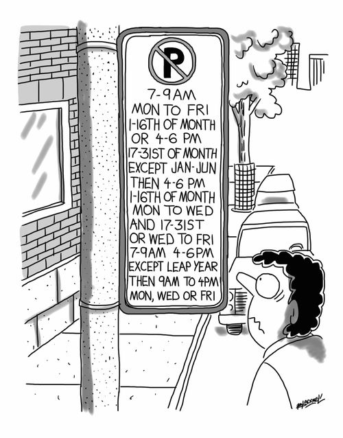 Confusing Parking Rules