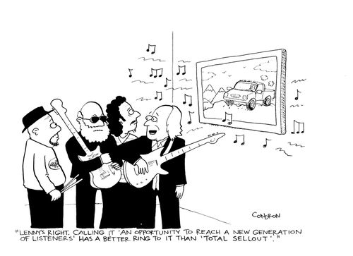 "Lenny's right. Calling it 'an opportunity to reach a new generation of listeners' has a better ring to it than 'total sellout'."