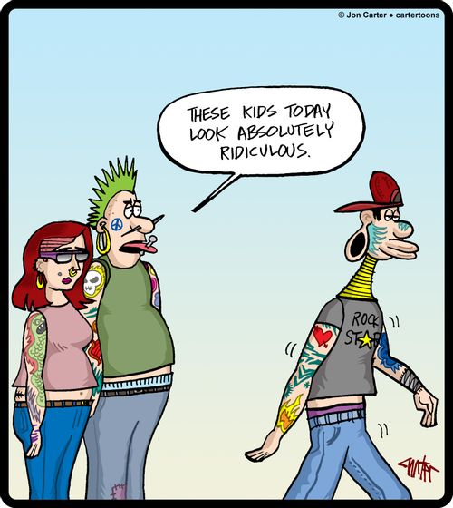 'These kids today look absolutely ridiculous.'