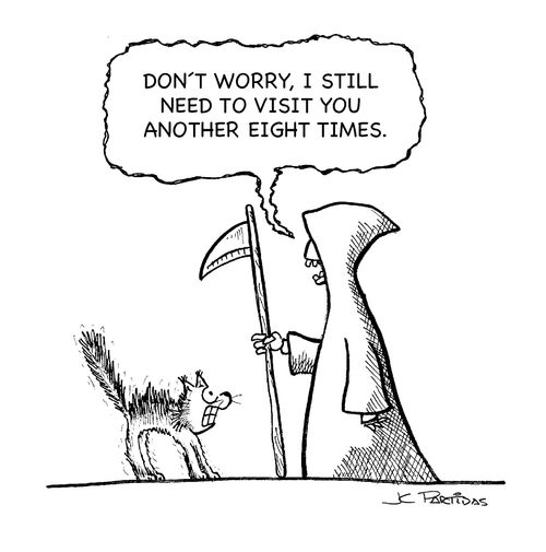 'Don't worry, I still need to visit you another eight times.'