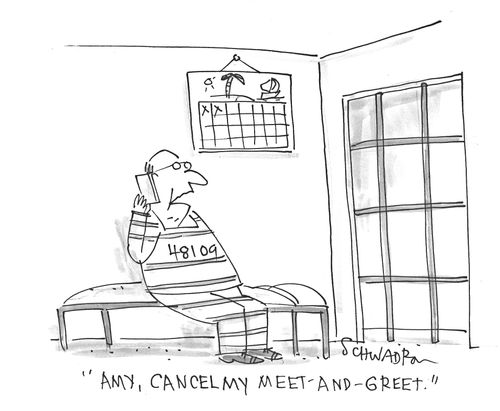 'Amy, cancel my meet-and-greet.'