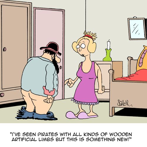 'I've seen pirates with all kinds of wooden artificial limbs but this is something new.'