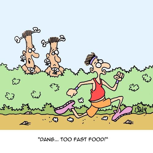 'Dang...too fast food!'