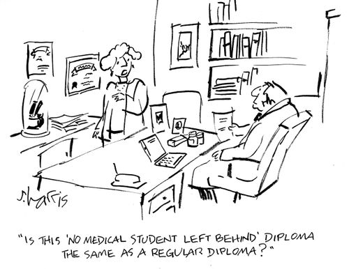 "Is this 'No medical student left behind" diploma the same as a regular diploma?"