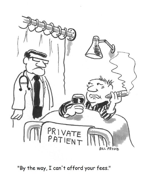 "By the way, I can't afford your fees."