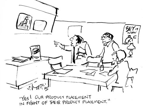 "Yes! Our product placement in front of their product placement."