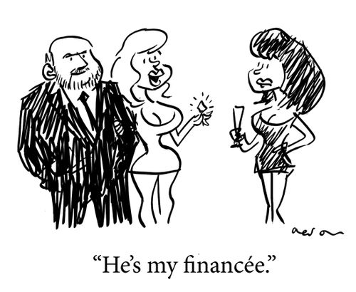 "He's my financee."