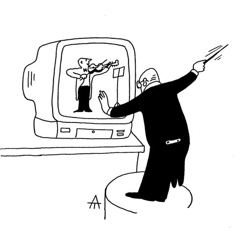 Conducting the Orchestra on the TV