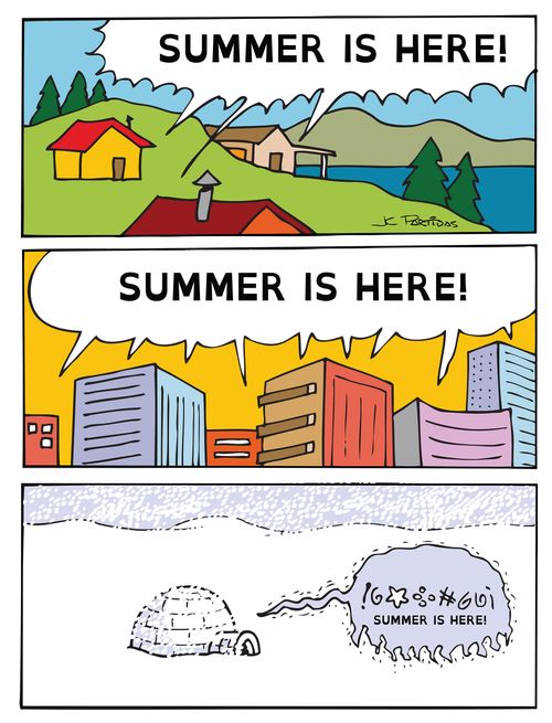 "Summer is here!"