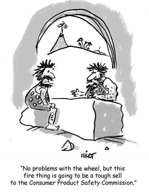"No problems with the wheel, but this fire thing is going to be a tough sell to the Consumer Product Safety Commission."