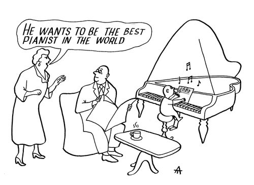 'He wants to be the best pianist in the world.'