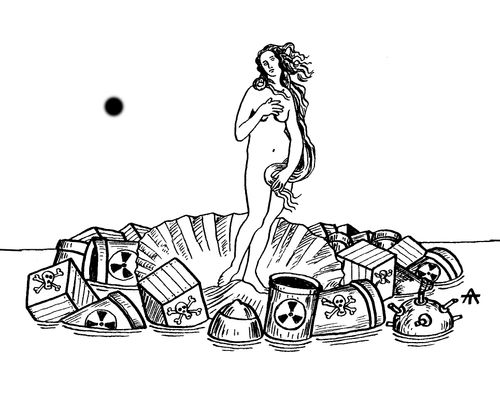 The Birth of Venus in Polluted Water