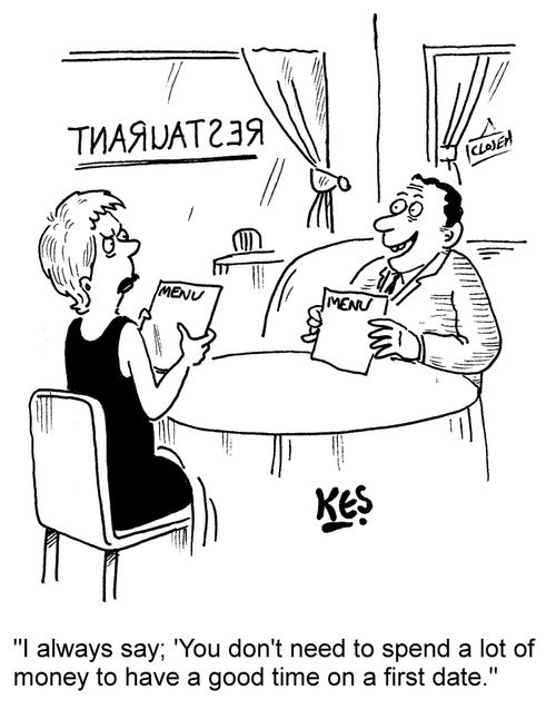 "I always say; 'You don't need to spend a lot of money to have a good time on a first date."