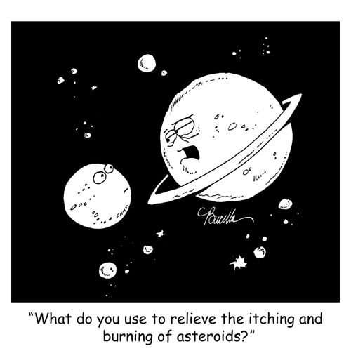 "What do you use to relieve the burning and itching of asteroids?"