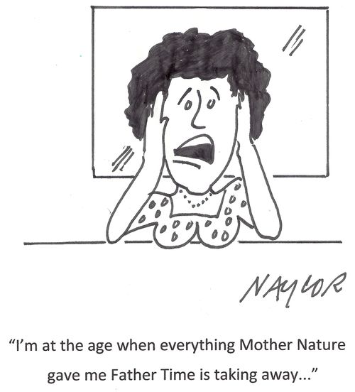 'I'm at the age when everything Mother Nature gave Father Time is taking away...'