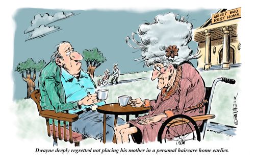 'Dwayne deeply regretted not placing his mother in a personal haircare home earlier.'