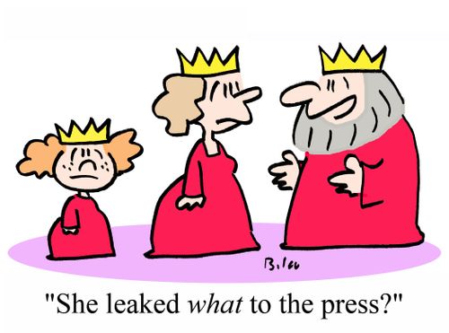 "She leaked WHAT to the press?"