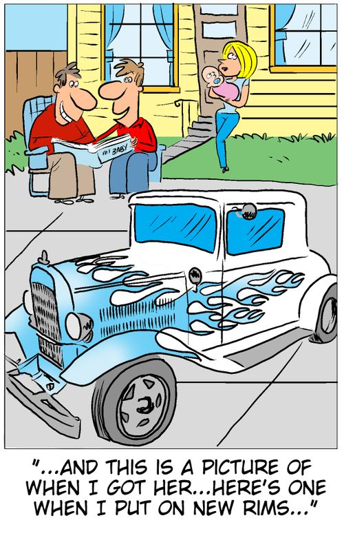 '...And this is a picture of when I got here...Here's one when I put on new rims...'