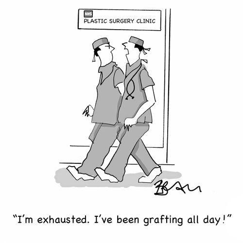 'I'm exhausted. I've been grafting all day!'