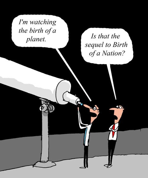 "I'm watching the birth of a planet."