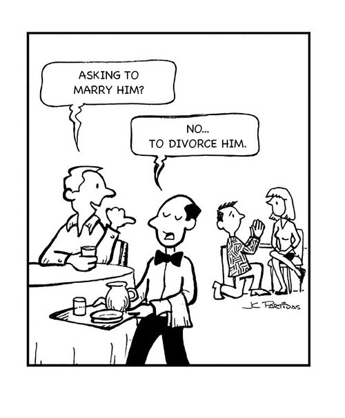 'Asking to marry him?'