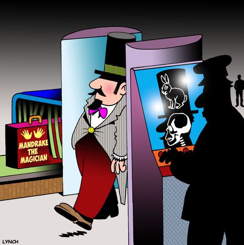 Magician at the Airport