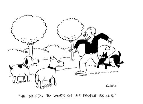 "He needs to work on his people skills."